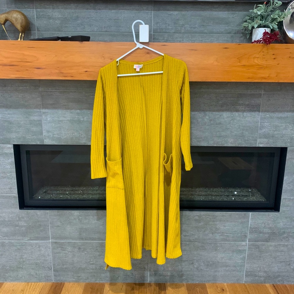 Luluroe mustard duster
